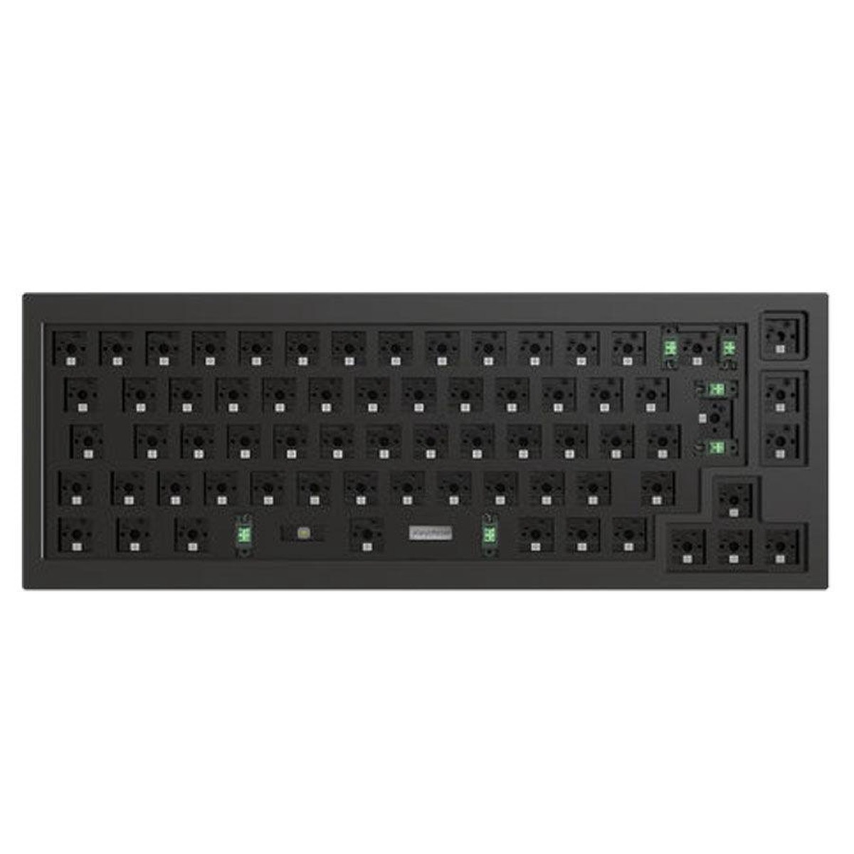 Keychron Q2 QMK Custom Mechanical Barebone ISO  Keyboard (Carbon Black) (Q2E1)