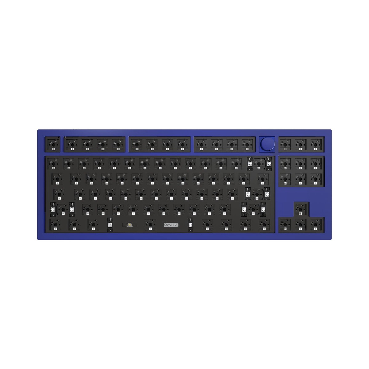 Keychron Q3 QMK Custom Mechanical Barebone Knob Wired Keyboard (Navy Blue) (Q3B3)