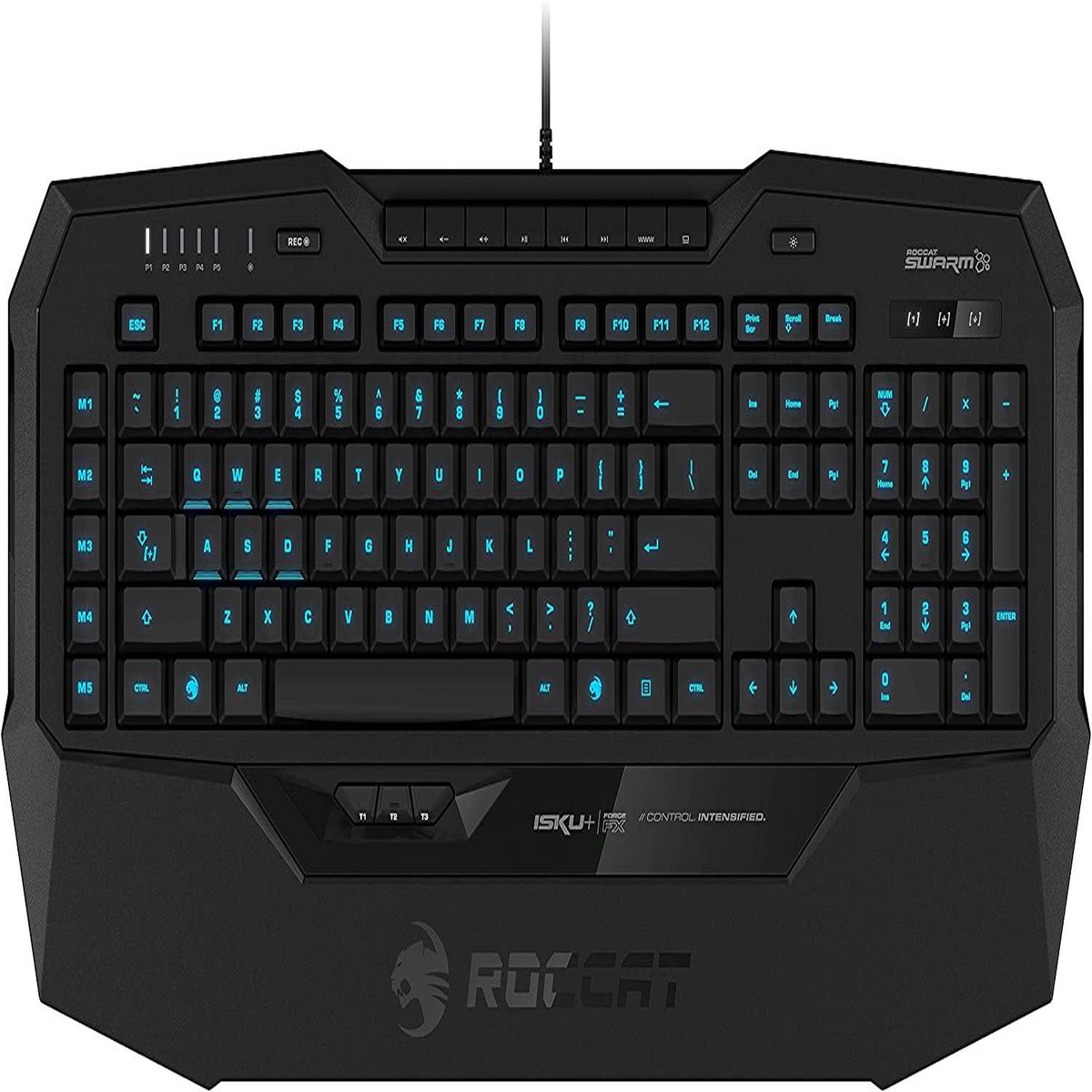 Roccat Isku + Force Fx Rgb Gaming Keyboard With Pressure-Sensitive Keyzone (ROC-12-821)