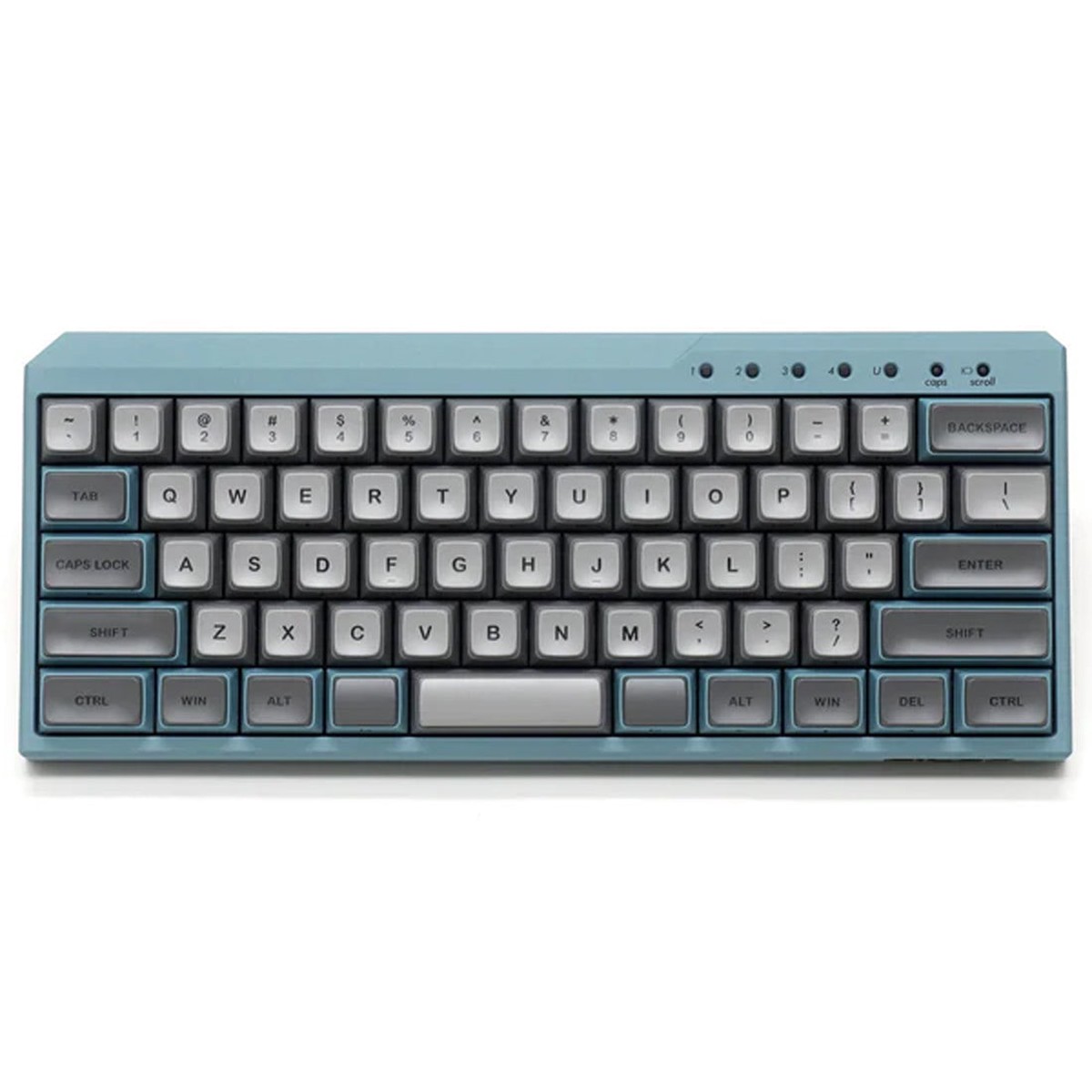 Filco Majestouch MINILA-R Convertible Double Shot PBT 63 US ASCII Mechanical Keyboard ASAGI (MX Blue Switch) (FFBTR63MC/EAG)
