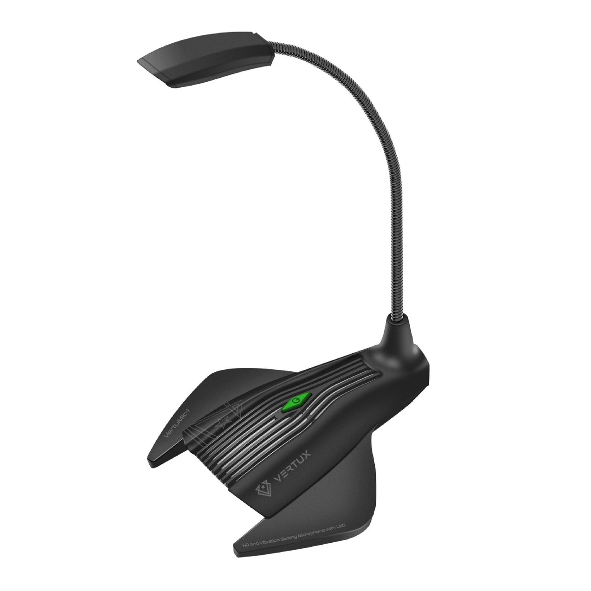 VERTUX VERTUMIC-1 HD ANTI-VIBRATION GAMING MICROPHONE WITH LED BLACK