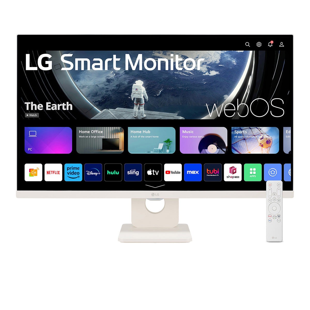 LG 27U511SA-W 27" FHD (1920x1080) 100Hz 5ms GTG IPS Smart Monitor with webOS Tilt Adjustment