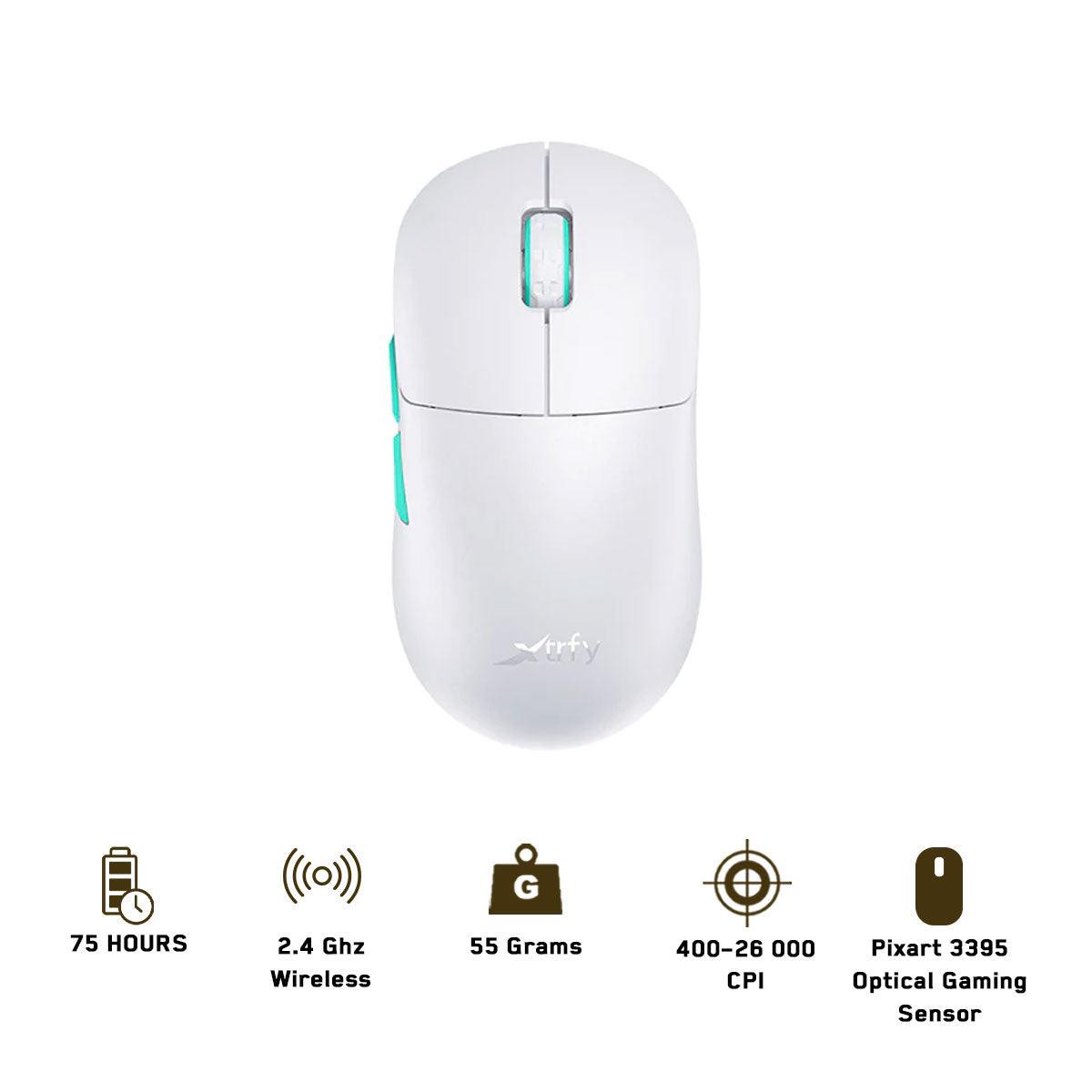 Cherry Xtrfy M8 Wireless Ultra Light Gaming Mouse (White)