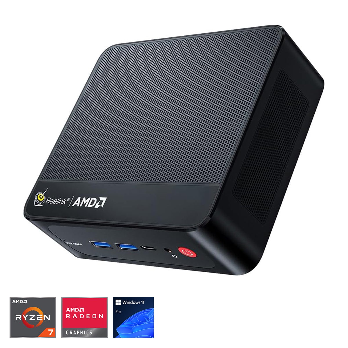 Beelink SER5 Pro AMD Ryzen 7 Pro 5850U Processor (16GB+500GB | 32GB+1TB) Windows 11 Pro Mini PC (Black)