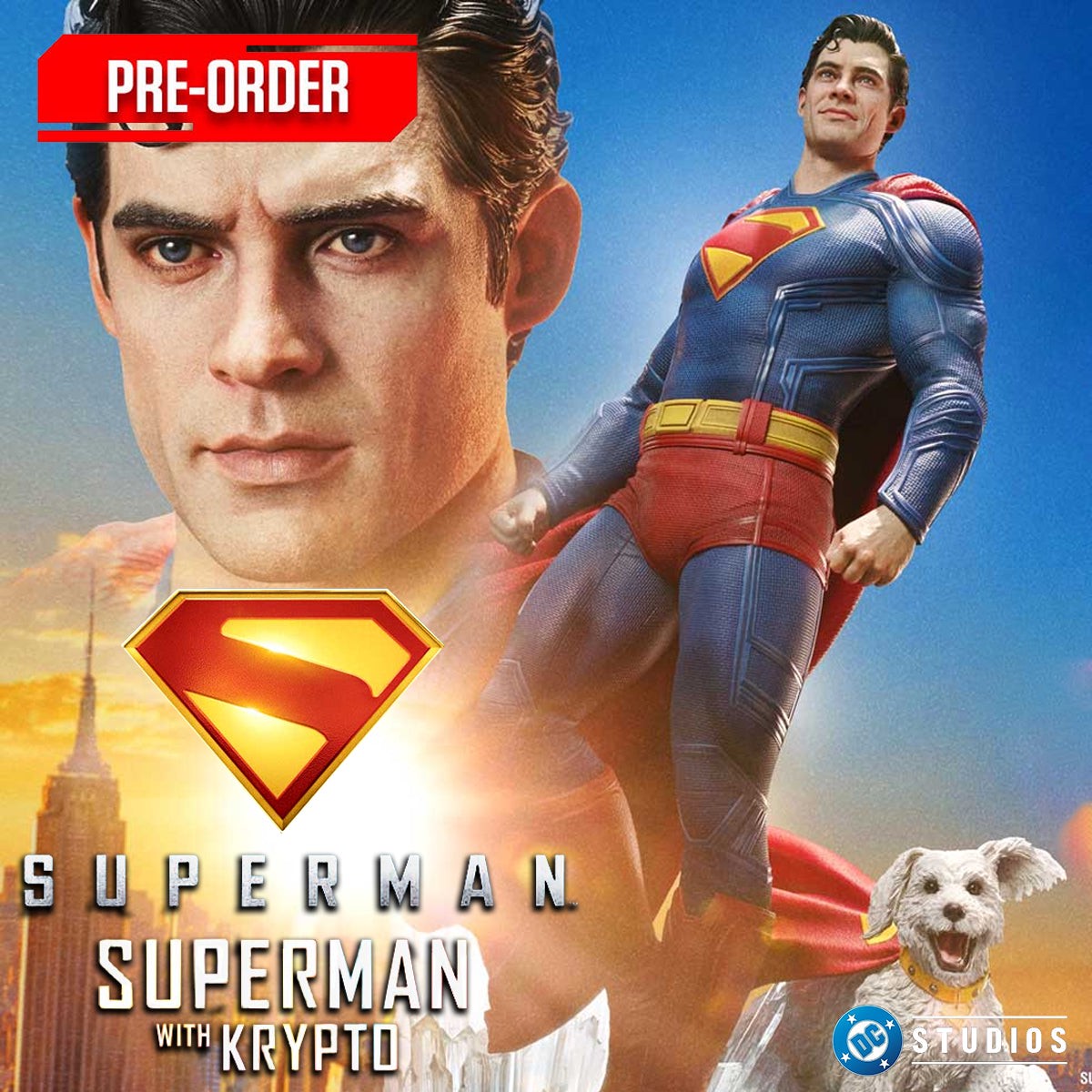 Real Elite Masterline Superman (2025 Film) Superman with Krypto (Regular Version) Pre-Order Downpayment