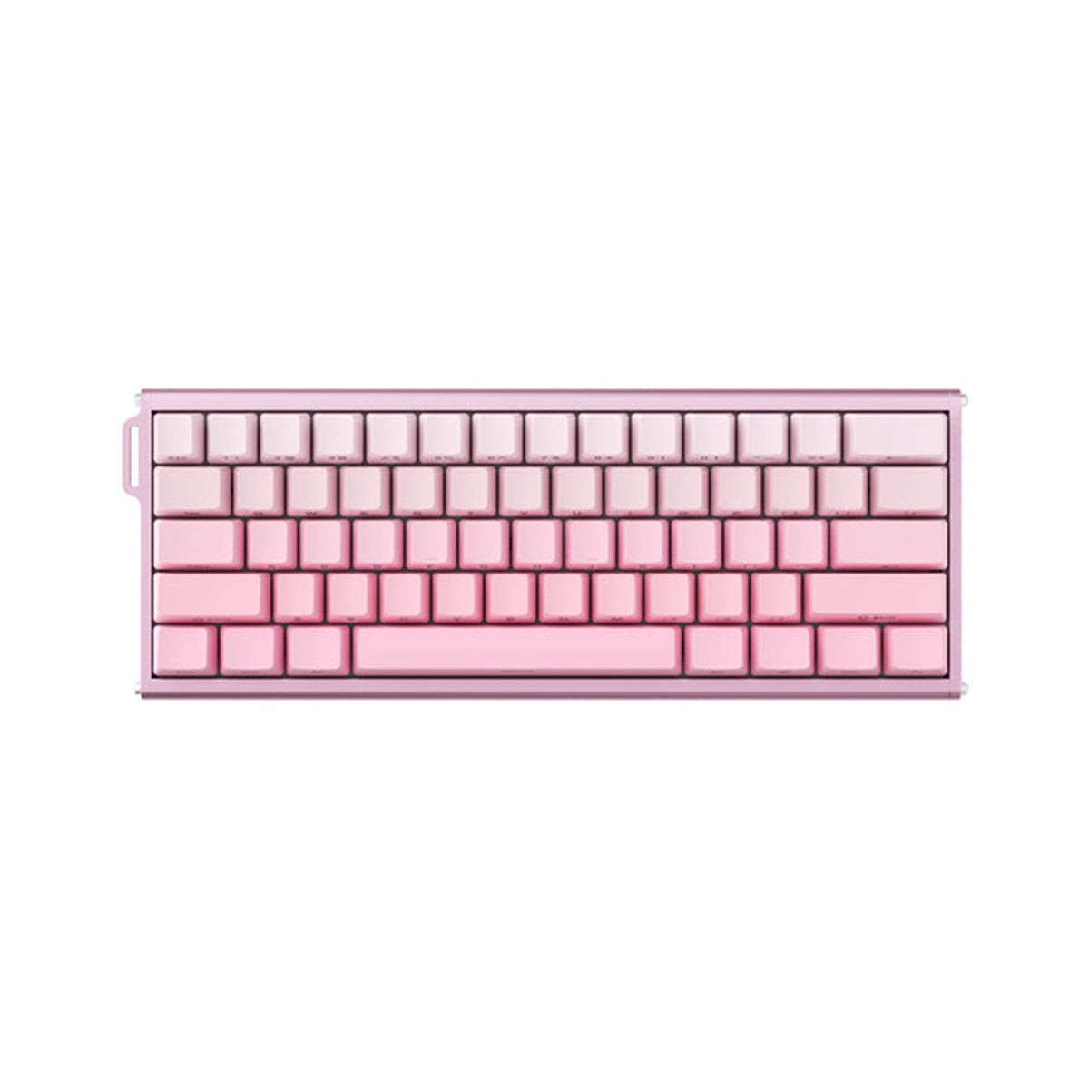 Ajazz ALUX60 Wired 61-Keys Aluminum CNC Case Hot-Swappable Mechanical Keyboard (Gradient Pink) (Magnetic Grain Switch)