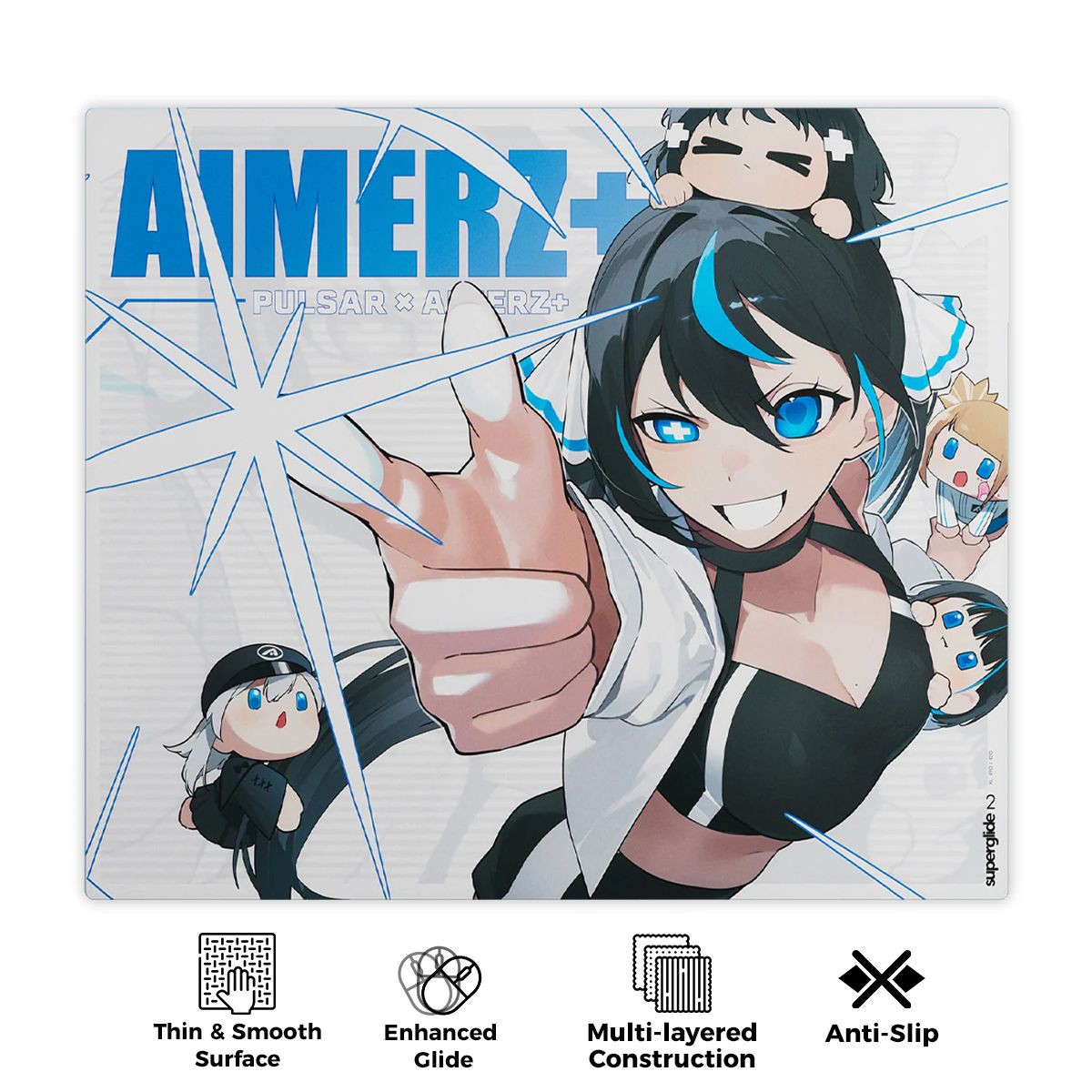 Pulsar Superglide Glass Mousepad V2 XL (Aimerz+ Yui Ed.) (SGPXLAMZ04)