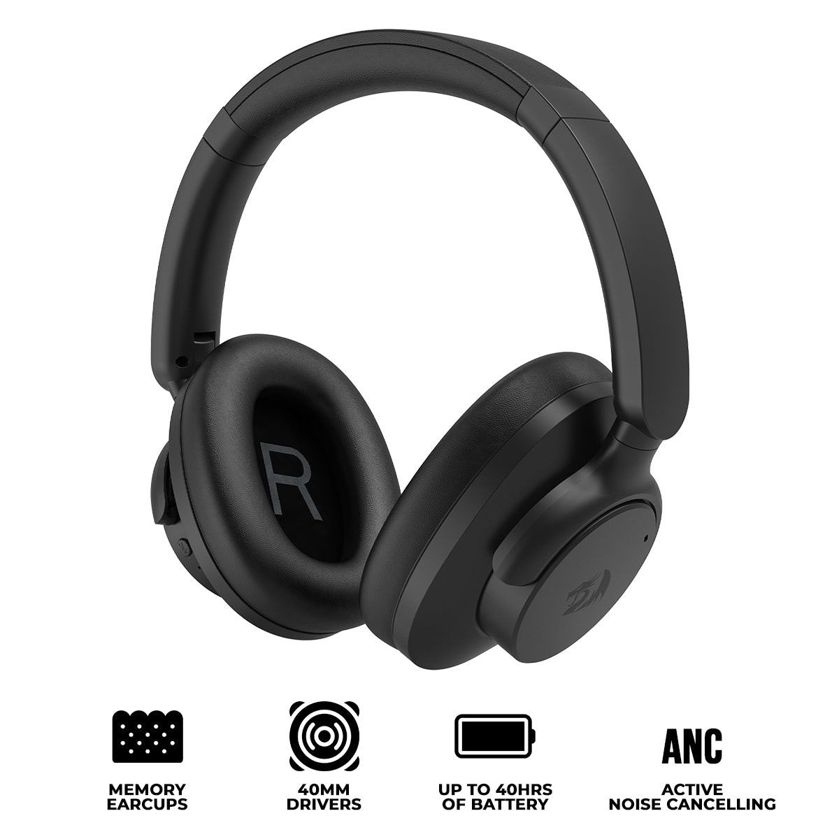 Redragon H610 Vibecore 600X ANC Bluetooth Headphone (Black)