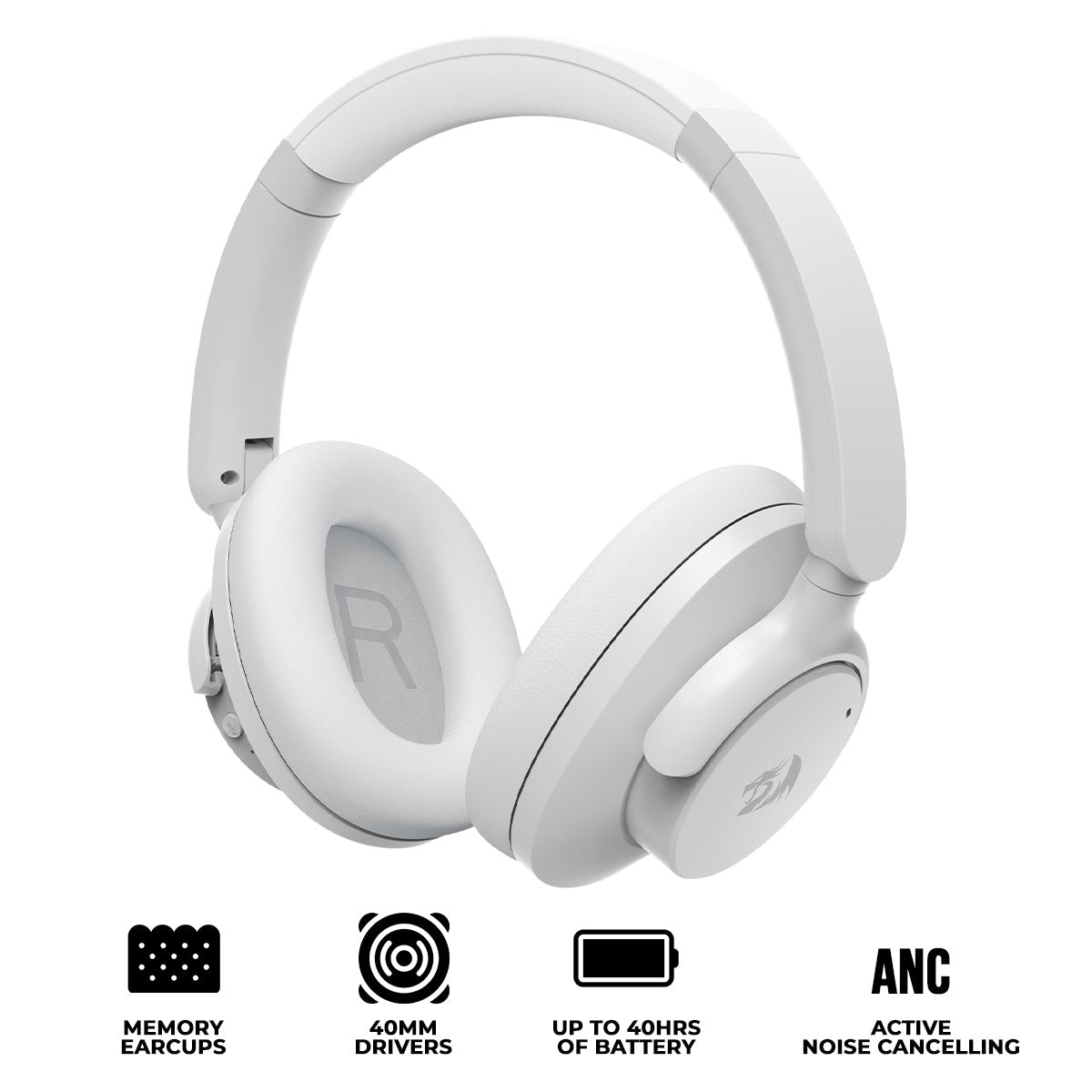 Redragon H610G Vibecore 600X ANC Bluetooth Headphone (Grey)