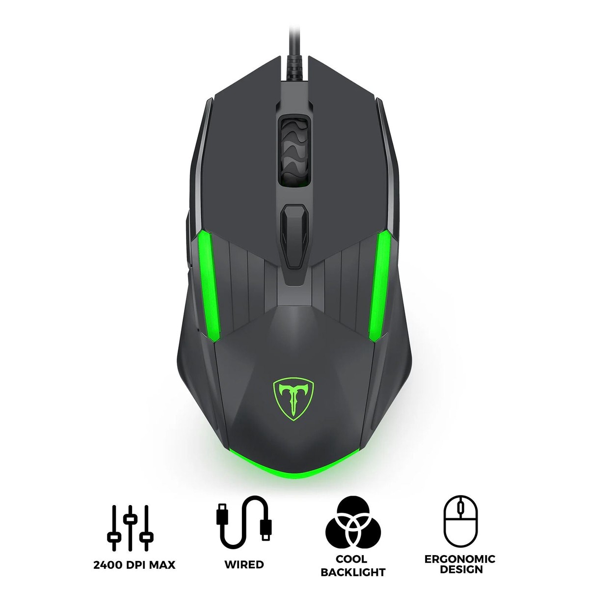 T-Dagger Blaze 2400DPI Ergonomic Gaming Mouse (T-TGM116)