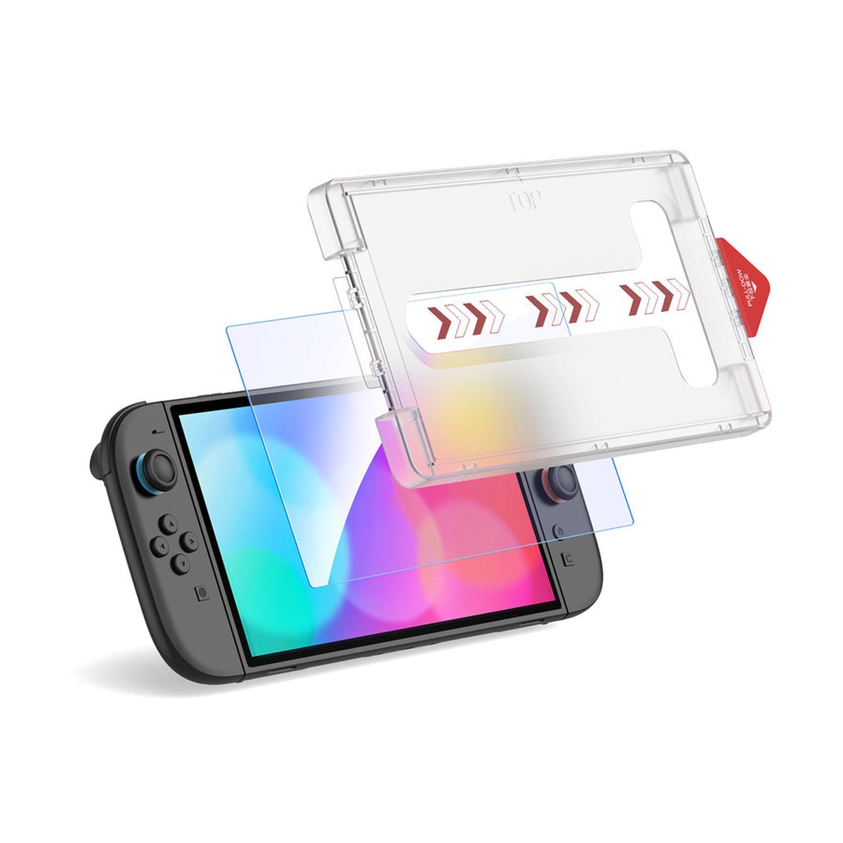 IINE Anti-Blue Light Tempered Glass with Dust-Removal Box for Nintendo Switch 2 (L1078)