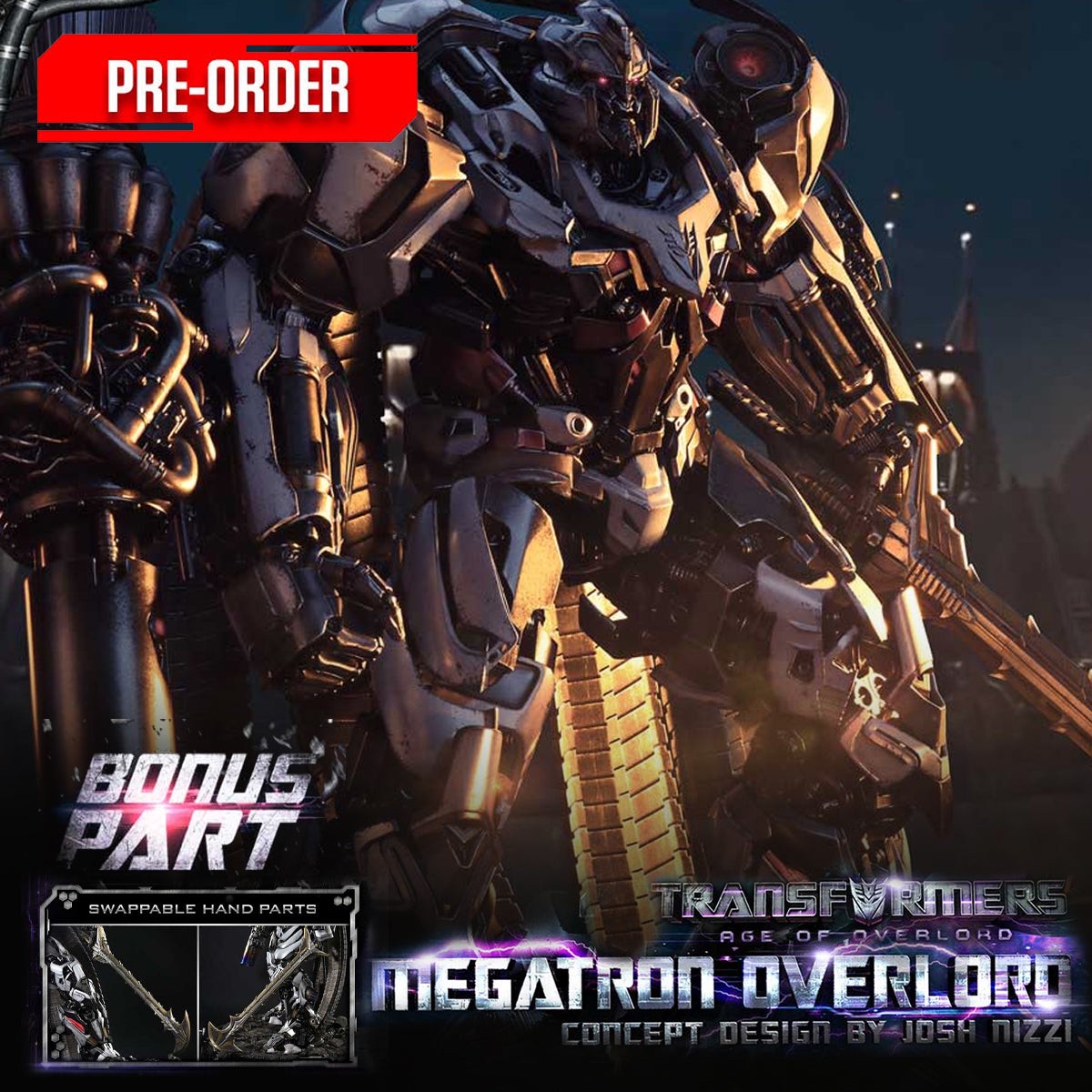 Museum Masterline Transformers Generations | Megatron Overlord (Design by Josh Nizzi) (Bonus Version) Pre-Order Downpayment