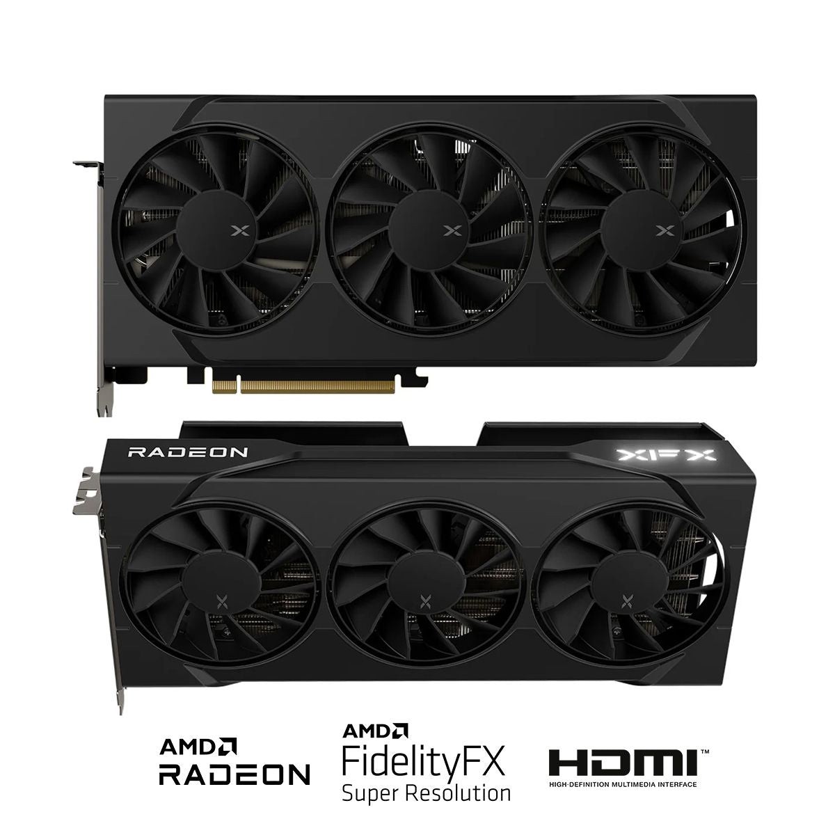 XFX Swift AMD Radeon RX 9060 XT OC Triple Fan Gaming Ed. 16GB GDDR6 Graphics Card (Black) (RX-96TS316B7)