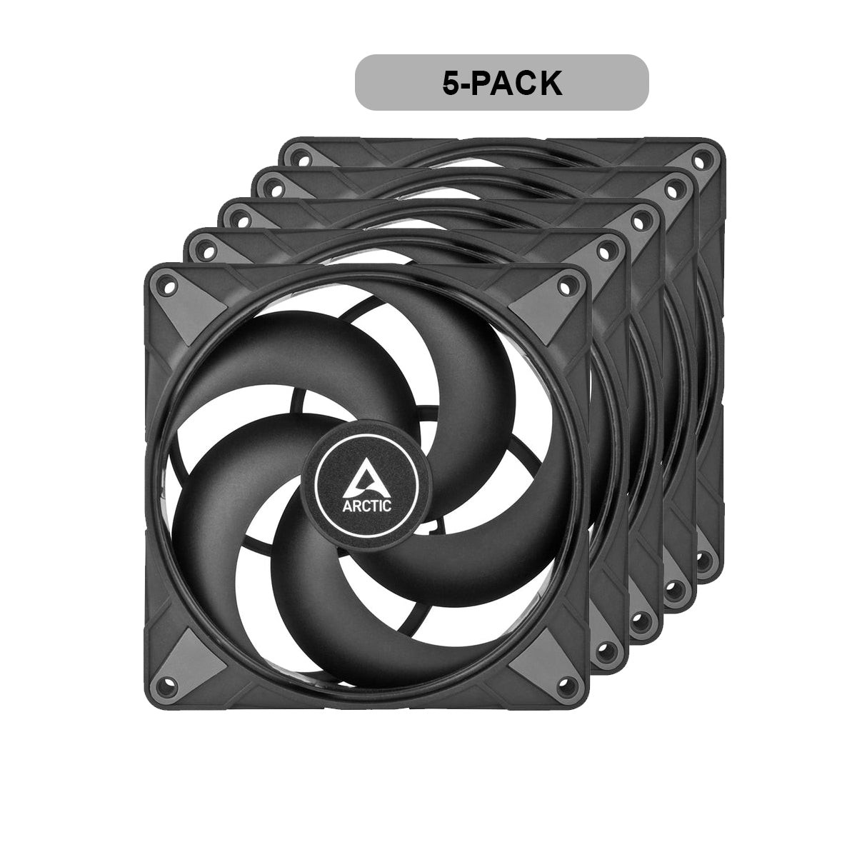 Arctic P14 140mm 5-Pack Fan (Black) (ACFAN00136A)