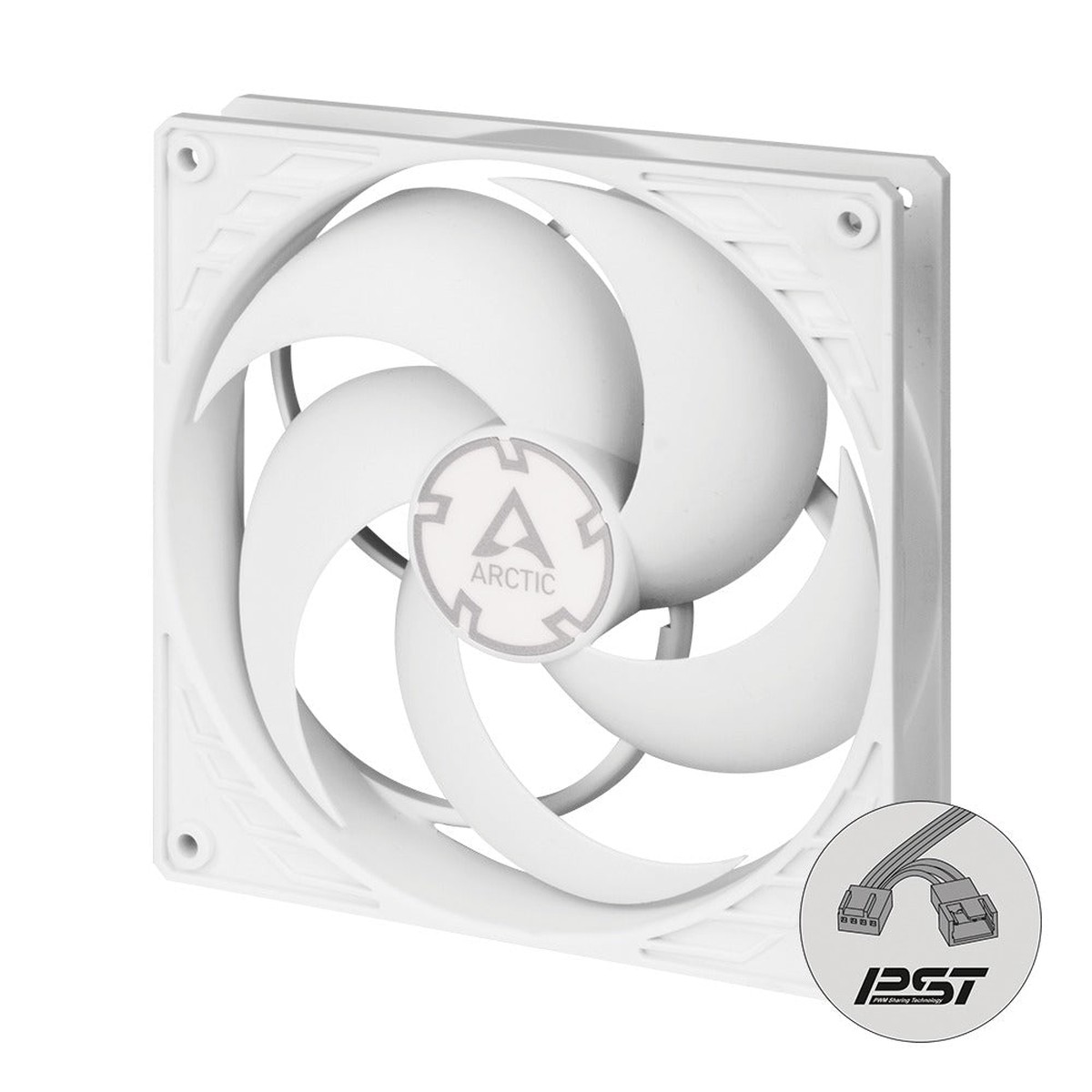 Arctic P14 PWM PST 140mm PWM Single Fan with Cable Splitter (White) (ACFAN00197A)