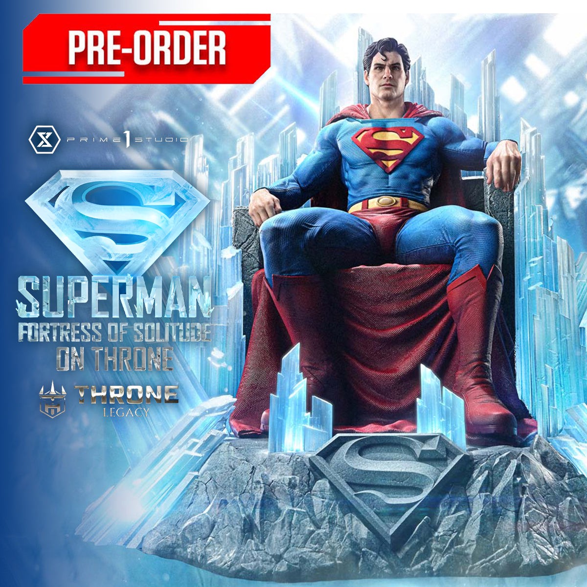 Throne Legacy Superman (Comics) Superman Fortress of Solitude on Throne (Design by Gabriele Dell'Otto) (Regular Version) Pre-Order Downpayment