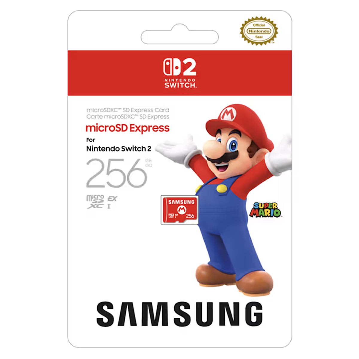 Samsung microSD Express Card 256GB for Nintendo Switch 2 (MB-MZ256S/NTW)