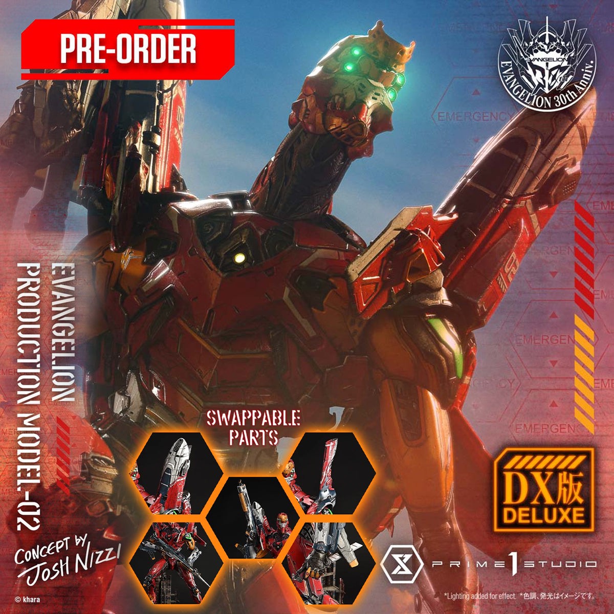 Ultimate Diorama Masterline Evangelion: Evangelion Production Model-02 - Concept by Josh Nizzi (Deluxe Edition Version) Pre-Order Downpayment