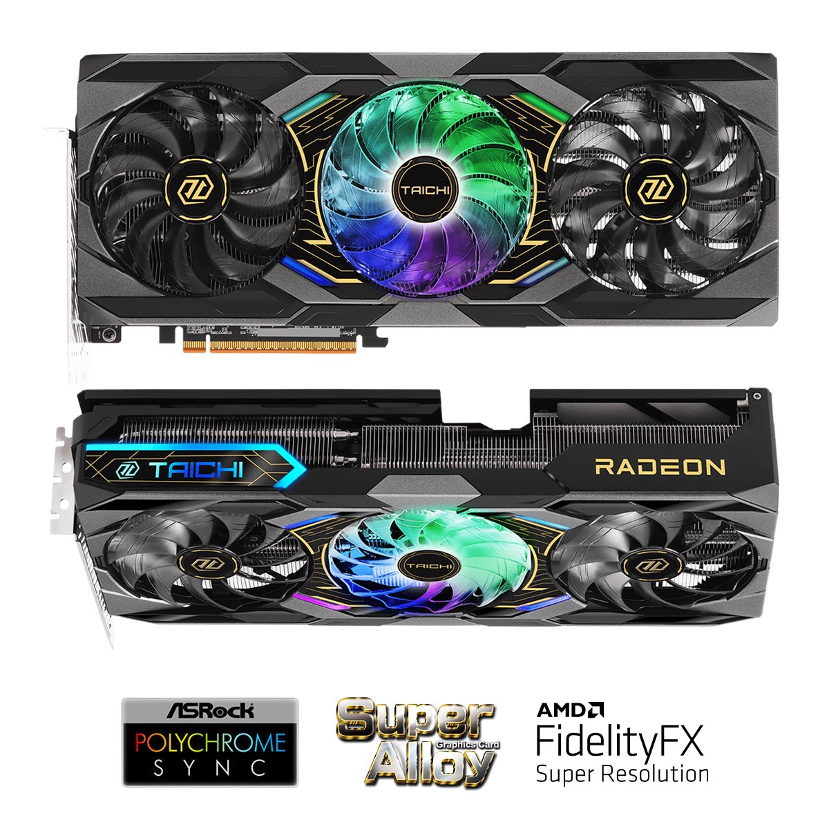 ASRock AMD Radeon RX 9070 XT Taichi OC 16GB GDDR6 Graphics Card
