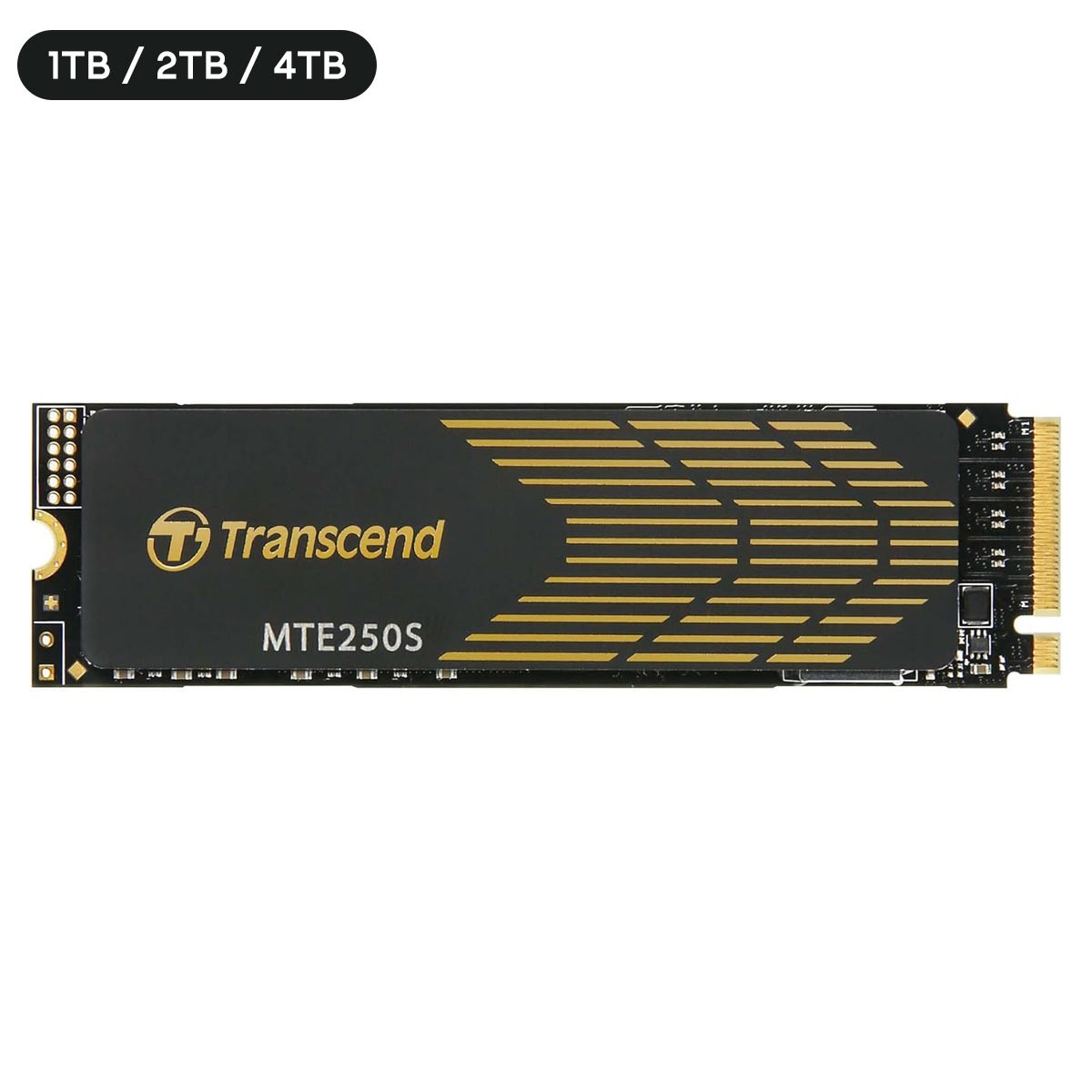 Transcend 250S M.2 2280 NVMe PCIe Gen4 x4 Internal Gaming SSD with Graphene Heatsink - Compatible with PS5 (1TB, 2TB, 4TB)