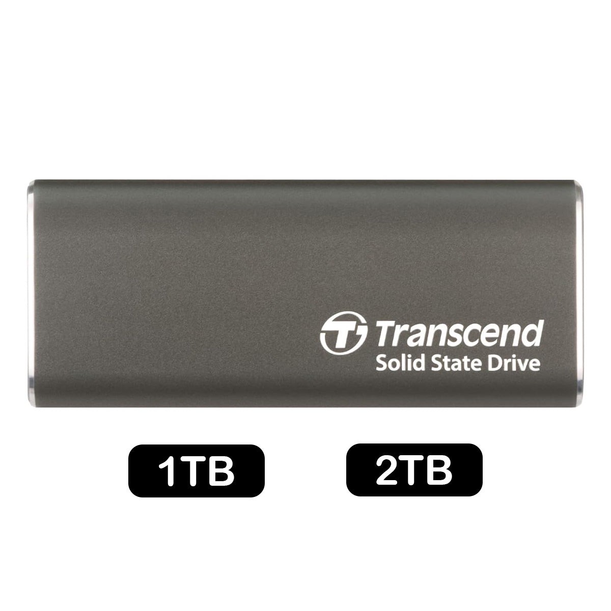 Transcend ESD265C Dual USB 10Gbps Read up to 1050MB/s Type-C Portable SSD (1TB, 2TB)