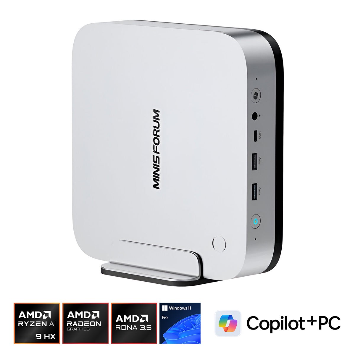 Minisforum AI X1 Pro-370 AMD Ryzen AI 9 HX 370 Processor 32GB RAM 1TB SSD AMD Radeon 890M Windows 11 Pro Mini Gaming PC