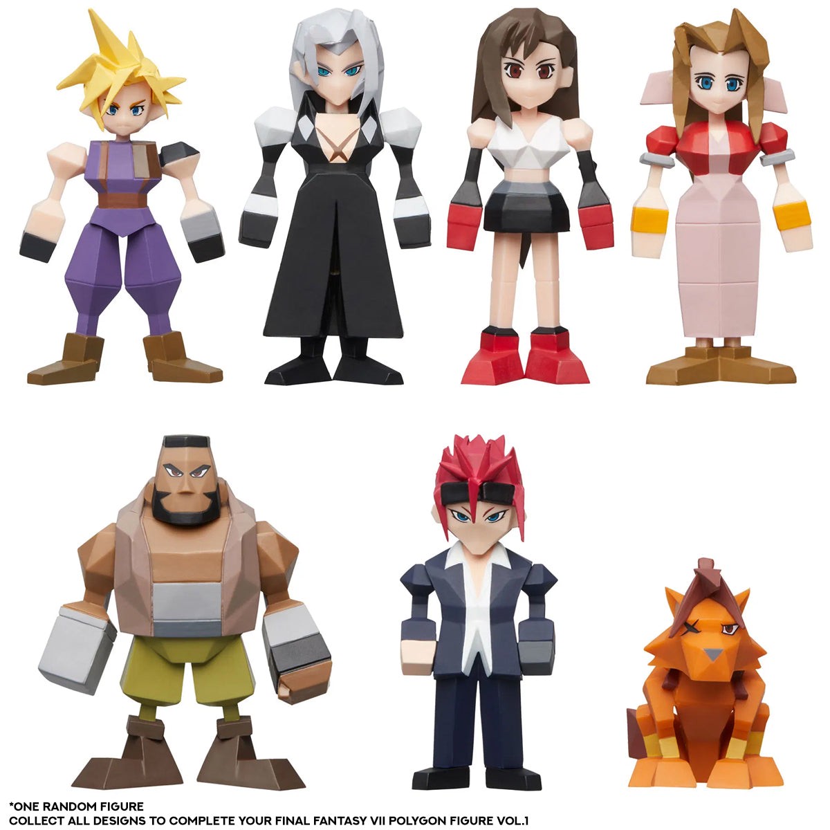Final Fantasy VII Polygon Figure Vol.1 Blind Box* (One Random Figure)