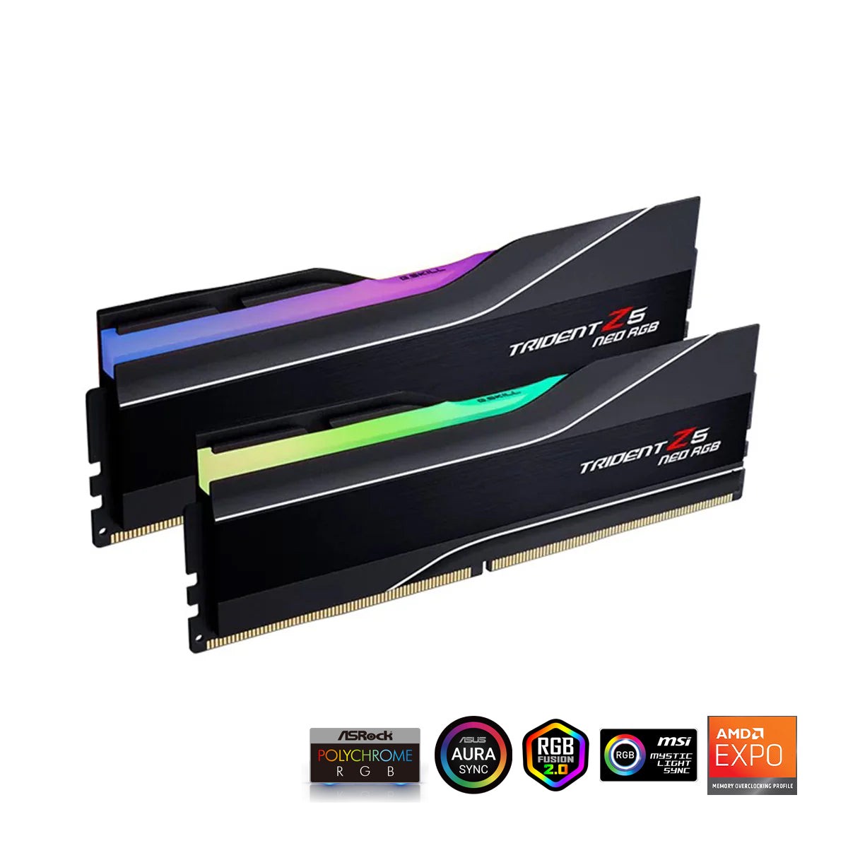 G.Skill Trident Z5 Neo RGB 32GB (2x16GB) DDR5 6000 MT/s CL28-36-36-96 1.40V AMD EXPO Desktop Memory (Matte Black) (F5-6000J2836G16GX2-TZ5NR)