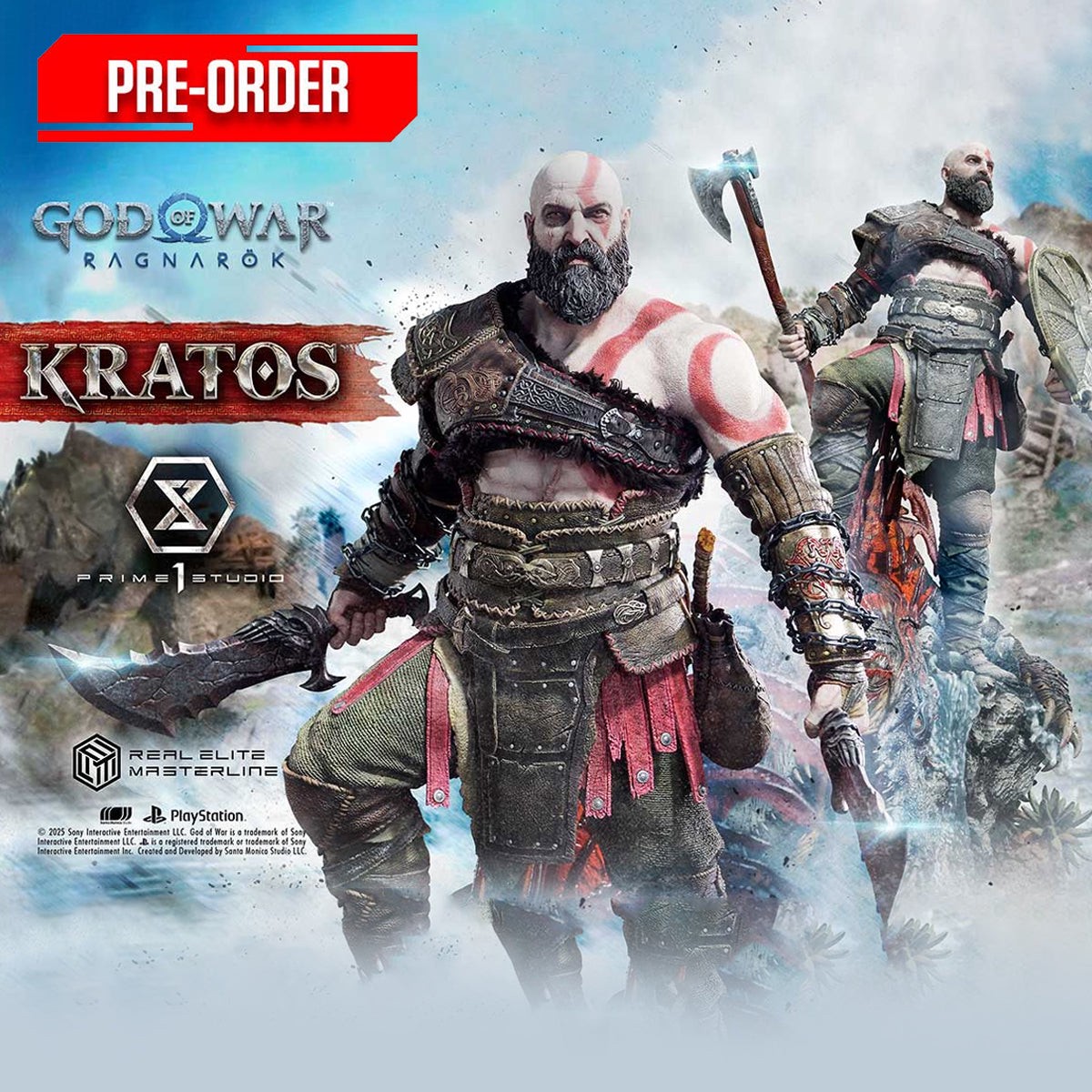 Real Elite Masterline God of War: Ragnarok Kratos Regular Version Pre-Order Downpayment