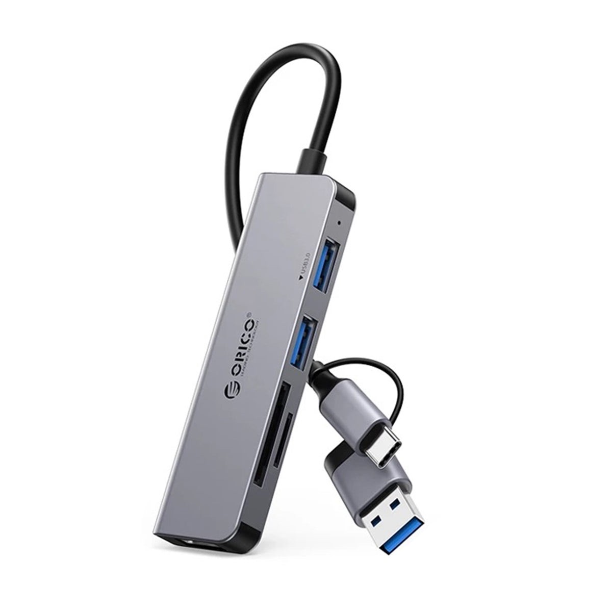 Orico YSA6-U3 5-Port Mini USB 3.0 Hub (Dark Grey)