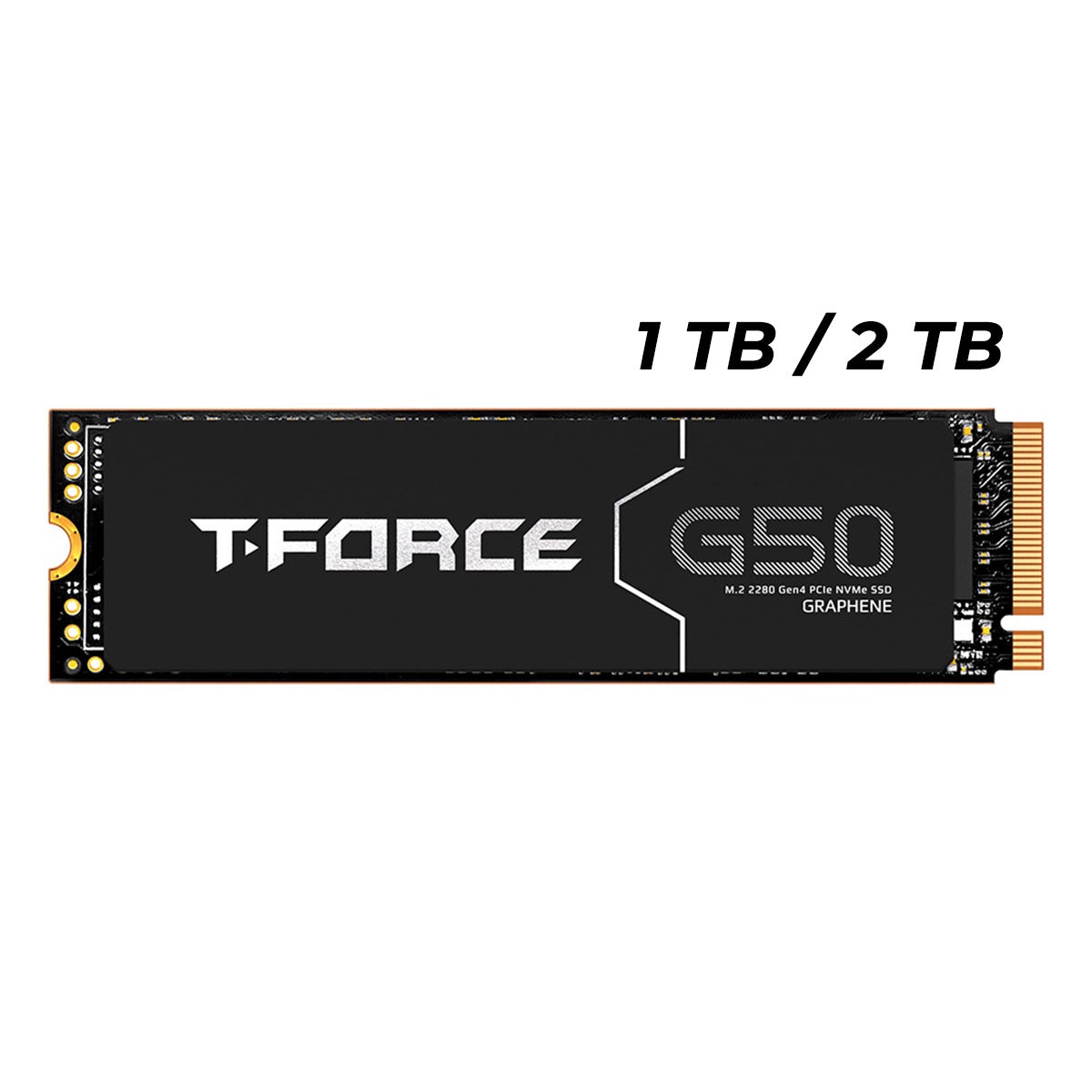 TeamGroup T-Force G50 M.2 2280 PCIe 4.0 x4 Internal SSD with Ultra-thin Graphene Heat-Sink (1TB , 2TB)