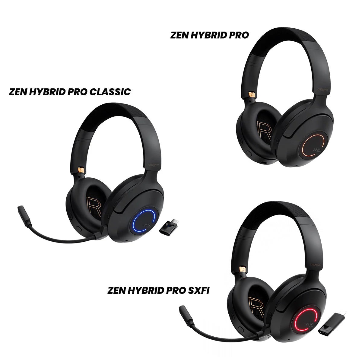 Creative Zen Hybrid Pro Bluetooth Headphones (Black) (Zen Hybrid Pro Classic, Zen Hybrid Pro, Zen Hybrid Pro SXFI)