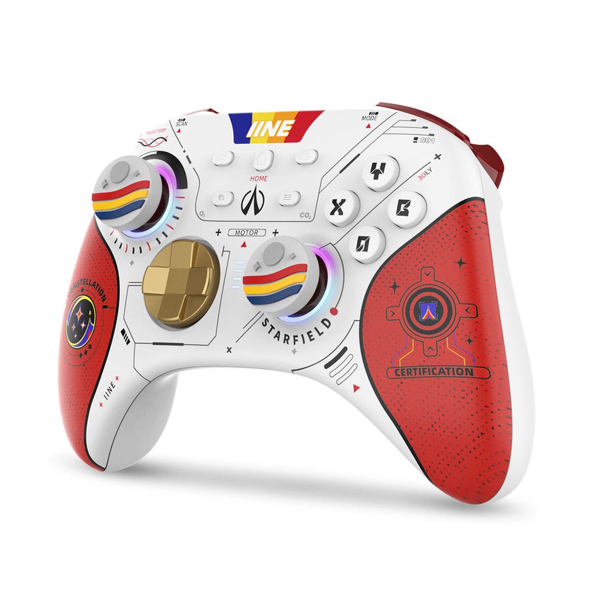 IINE Starfield Wireless Controller for PC / Mobile / N-Switch / Steam / iPad / Laptop (L871)