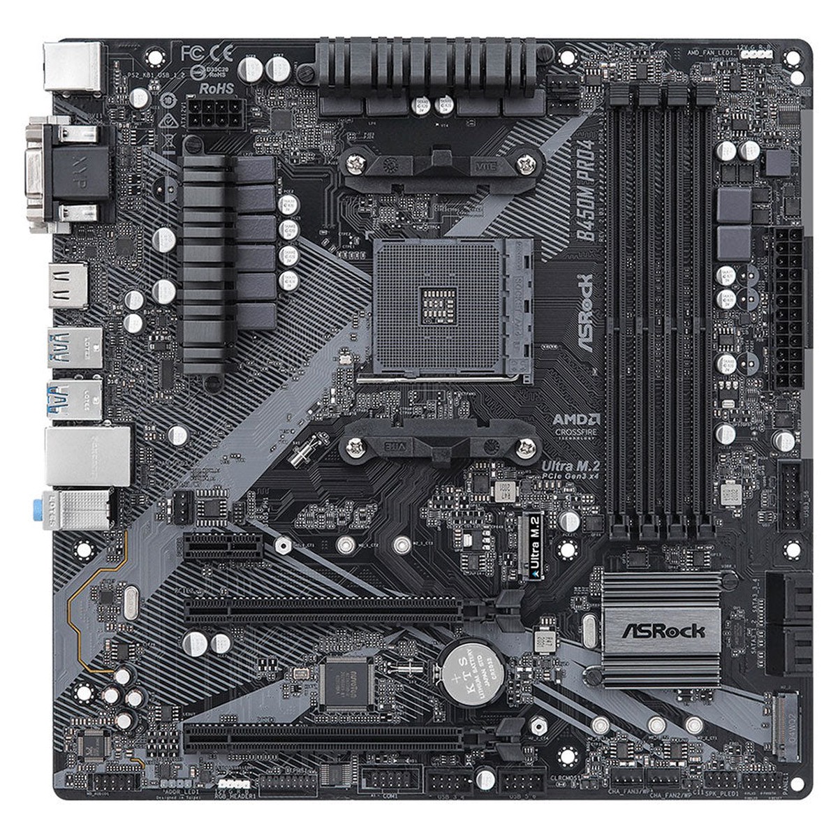 ASRock B450M PRO4 R2.0 DDR4 Motherboard