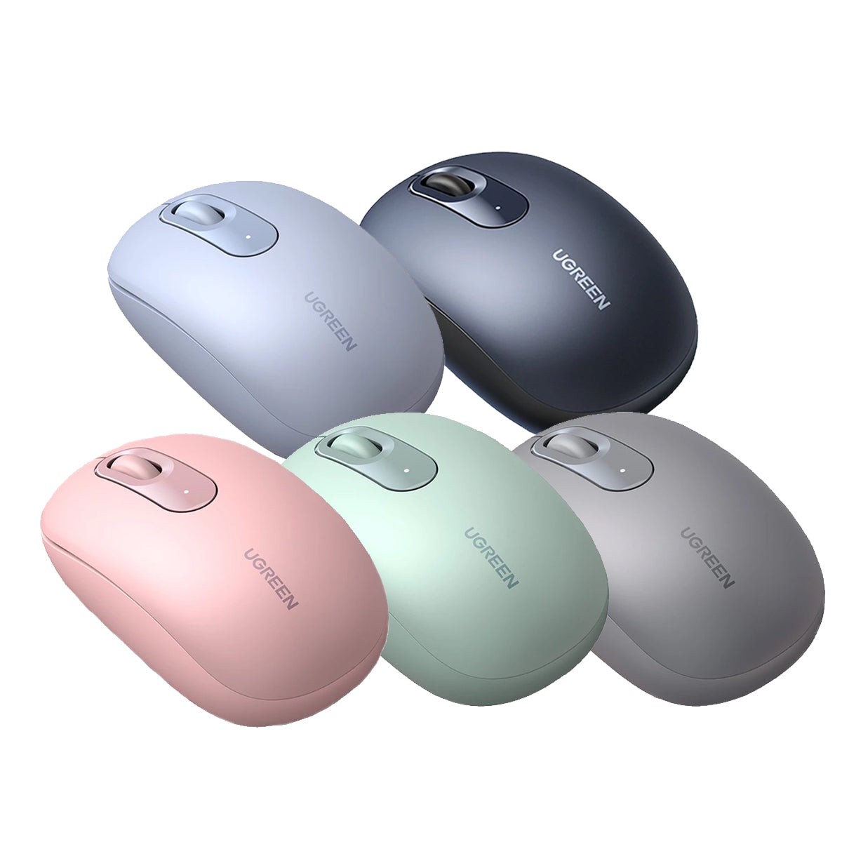 Ugreen 2.4G Portable Wireless Mouse (Cherry Pink, Celadon Green, Moonlight Grey, Dusty Blue, Midnight Blue)