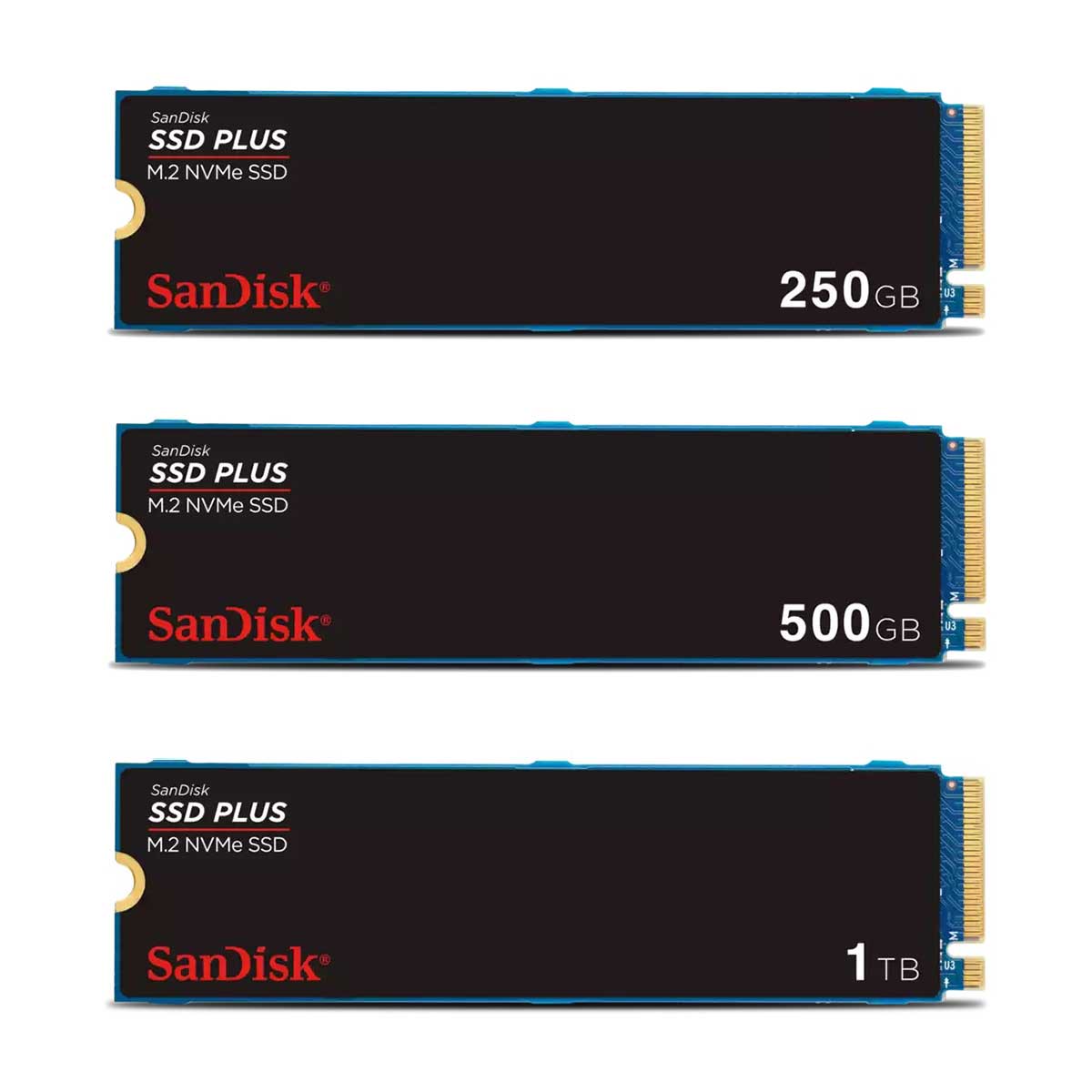 Sandisk SSD Plus M.2 NVME PCIE GEN 3.0 Internal SSD (250GB, 500GB, 1TB)