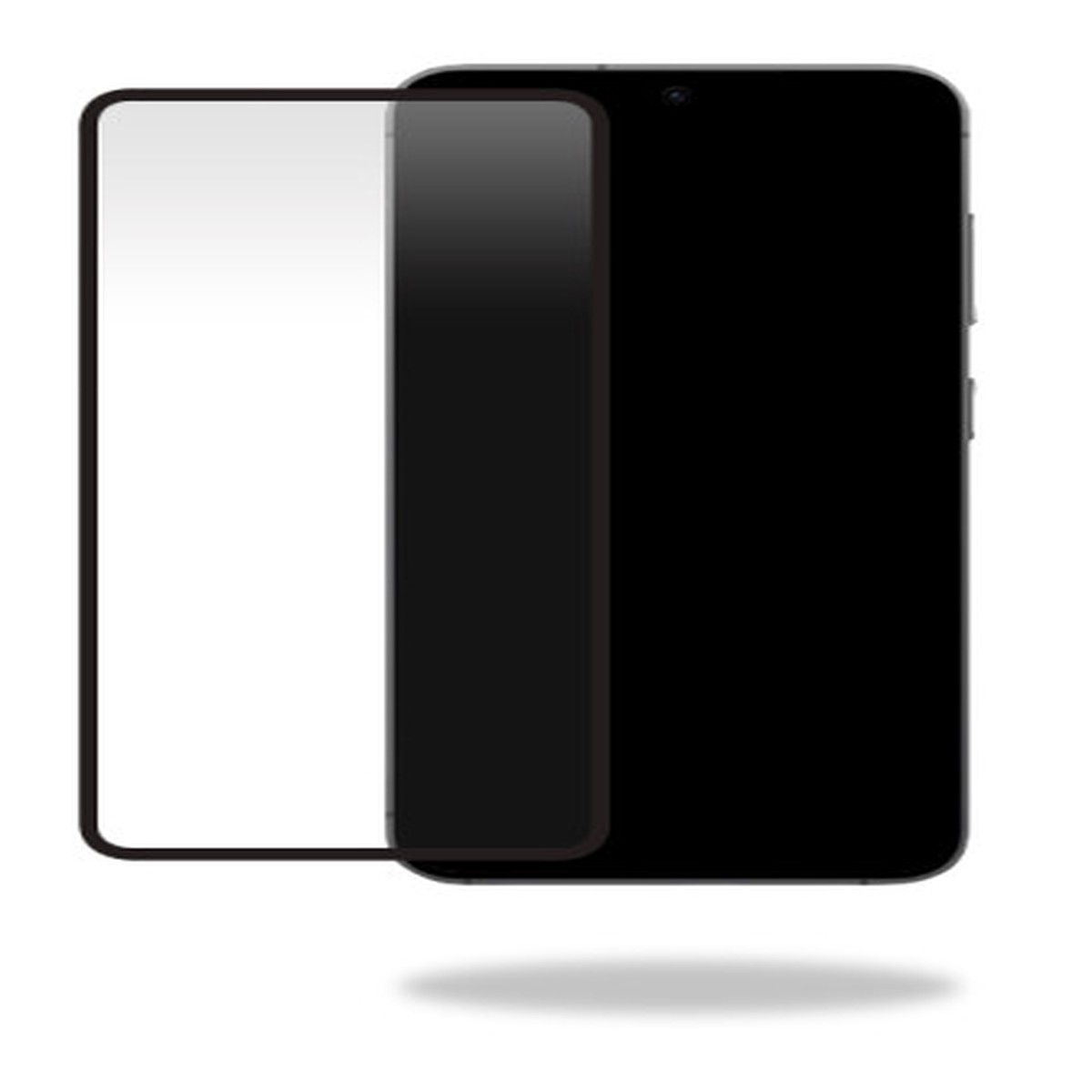 Mobilize privacy skrmbeskyttelse med sort ramme til Samsung Galaxy S24 5G/S25 5G